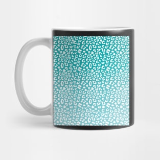 Blue Leopard Animal Print Mug